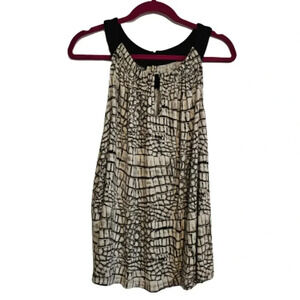 AGB Black/White  Keyhole Top